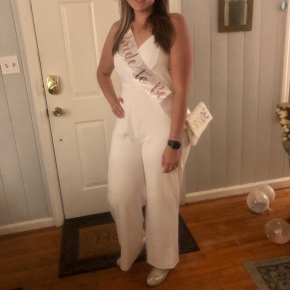 Francesca's Collections Pants - White Jumpsuit